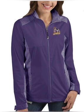 💜 Antigua 💜 James Madison Dukes 💜Women's Revolve Full-Zip Jacket - Medium